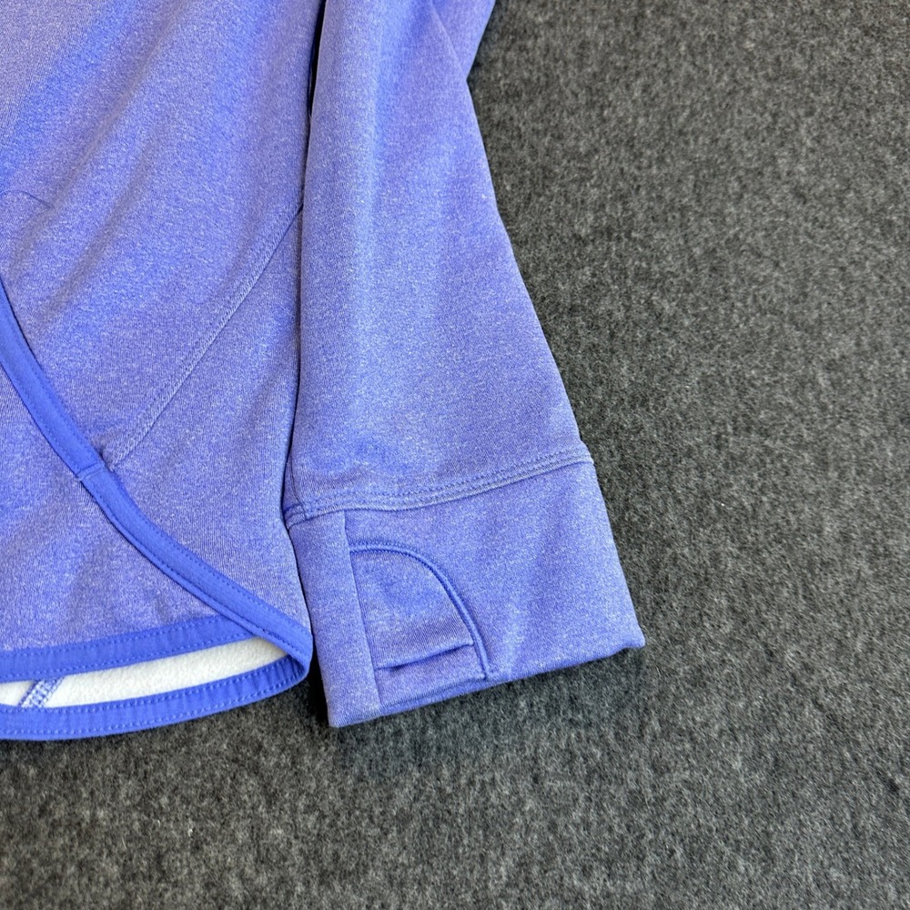 Athleta Girl Plush Crush Fleece Half Zip Pullover Purple Heather Jacket XXL 16 - Picture 4 of 14